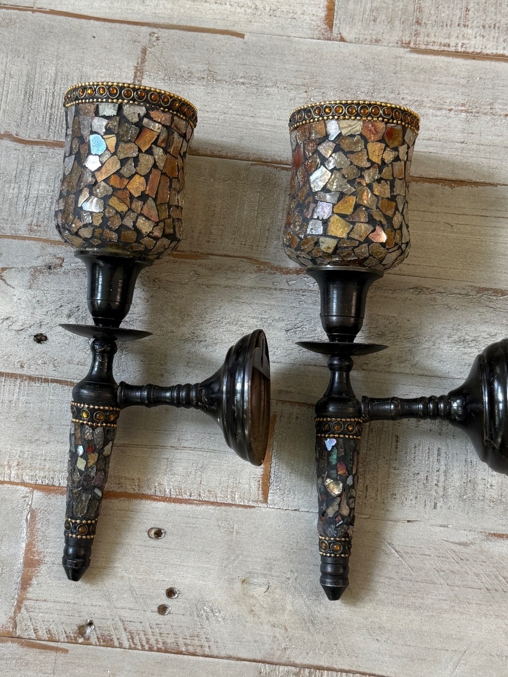 PartyLite Global Fusion Mosaic Candle
Wall Sconces - Set of 2 - Picture 6 of 9